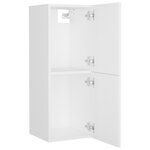 vidaXL Armoire de salle de bain Blanc 30x30x80 cm Bois d’ingénierie
