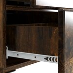 vidaXL Cabinet de chevet Chêne fumé 43 x 34 5 x 47 5 cm