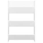 vidaXL Armoires à chaussures murales 2 Pièces Blanc 60x18x90 cm Aggloméré