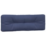 vidaXL Coussins de palette lot de 2 bleu marine tissu