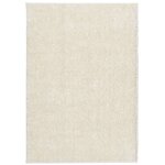 vidaXL Tapis ISTAN à poils longs aspect brillant crème 140x200 cm