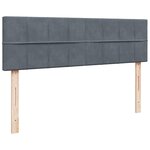 VidaXL Cadre de lit ottoman avec matelas gris foncé 160x200 cm velours