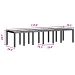 vidaXL Ensemble de salle à manger pour jardin 15 Pièces Anthracite