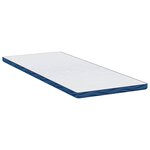 vidaXL Coussins de Matelas Blanc et bleu 80 x 200 cm
