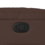vidaXL Fauteuil inclinable Marron Similicuir