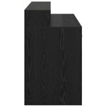 vidaXL bureau chêne noir 120x55x91 cm bois d'ingénierie