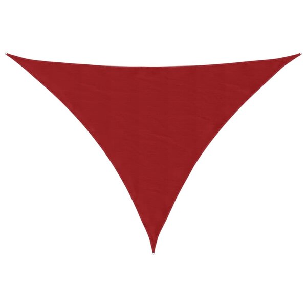 vidaXL Voile de parasol tissu oxford triangulaire 4x4x5 8 m rouge