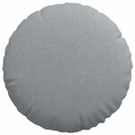 vidaXL Coussins de siège 2 Pièces Gris clair Ø40 x 13 cm tissu
