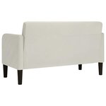 vidaXL Canapé causeuse crème 109 cm velours