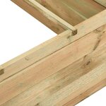 vidaXL Jardinière pour légumes Bois de pin imprégné 120x120x40 cm