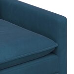 vidaXL Canapé Bleu 156 x 81 x 87 5 cm Velours