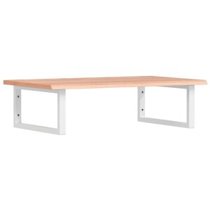 vidaXL Étagère de vasque murale acier et bois de chêne massif