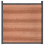 vidaXL Panneau de clôture marron 699x186 cm WPC