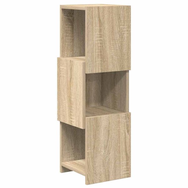 vidaXL Meuble d'angle Blanc 25 5x25x80cm Bois d'ingénierie