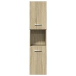 vidaXL Ensemble de meubles de salle de bain 3 Pièces chêne sonoma
