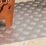 vidaXL Plaques à damier 4 Pièces Argent 100 x 50 cm Aluminium