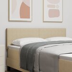 vidaXL Tête de lit Design Simple Vert clair Gris 140 cm Tissu Velours