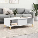 vidaXL Table basse Blanc 102 x 55 x 35 cm