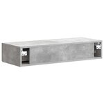 vidaXL Table d'appoint murale 87 5 x 34 5 x 17 cm Bois d'ingénierie