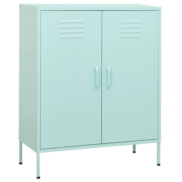 vidaXL Armoire de rangement Vert menthe 80x35x101 5 cm Acier