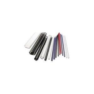 Lot de 100 CombBind Peignes de reliure blanc 10 mm GBC