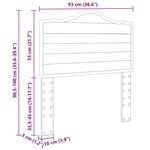 vidaXL Tête de lit avec tête de lit Gris béton 90 cm Bois d'ingénierie