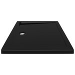 vidaXL Receveur de douche rectangulaire ABS Noir 70x90 cm