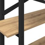 vidaXL Étagère Chêne artisanal 100 x 33 5 x 102 cm Bois d'ingénierie