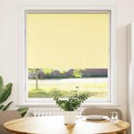 vidaXL Store enrouleur occultant jaune largeur du tissu 85 7 cm