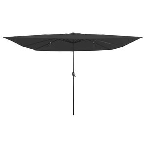vidaXL Parasol de jardin Anthracite et noir 295 x 295 x 245 cm