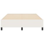 vidaXL Lit à ressorts Crème 160 x 200 cm Velours