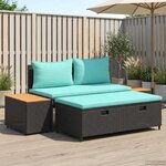 vidaXL Ensemble de canapés d'extérieur 4 -Seater 4 pc 55 x 30 x 39 cm