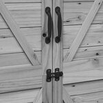 vidaXL Abri de jardin Gris 106 x 56 x 176 5 cm Bois d'ingénierie