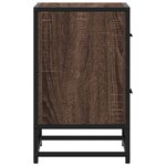 vidaXL Table de chevet chêne marron 40x31x50 cm bois d'ingénierie