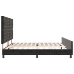 Literie vidaXL Noir 200x200 cm Velours