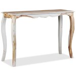 vidaXL Table console Bois massif 110x40x76 cm