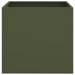vidaXL Jardinière vert olive 42x40x39 cm acier