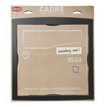 Cadre d'encastrement Noir Sablé RAL 2100 MS