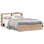 vidaXL Cadre de lit avec tête de lit sans matelas 150x200 cm