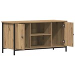 vidaXL Meuble TV chêne artisanal 100 x 40 x 50 cm Bois d'ingénierie