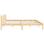 vidaXL Cadre de lit sans matelas bois massif