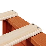 vidaXL Cadre de lit sans matelas cire marron 120x190cm bois pin massif
