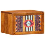 vidaXL Cabinet de chevet avec tiroir 2 Pièces Marron 35 x 30 x 22 cm