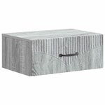 vidaXL Cabinet de chevet mural Sonoma gris 49 x 34 5 x 20 cm