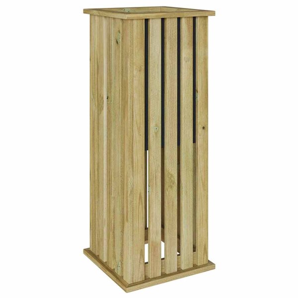 vidaXL Caisses de plantation Marron 33 x 33 x 85 cm Pinède imprégnée