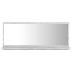 Miroir de salle de bain 90 x 10 5 x 37 cm aggloméré gris 02_0006946