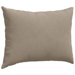 vidaXL Coussins de canapé 2 Pièces Taupe 70 x 50 cm tissu