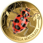 Monnaie WONDER WORLD OF LADYBIRDS Set 10x1/1000 Oz Or 3000 Francs Chad (PRÉCOMMANDE)