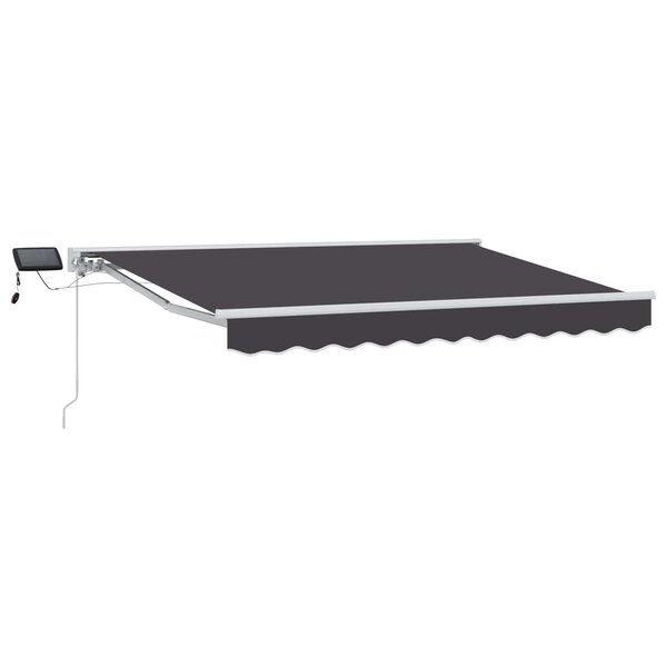 vidaXL Cadre de store manuel avec LEDs 3 5 x 2 5 m