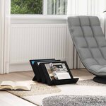 vidaXL Étagère à magazines avec étagère Chêne noir 53 x 40 x 28 5 cm